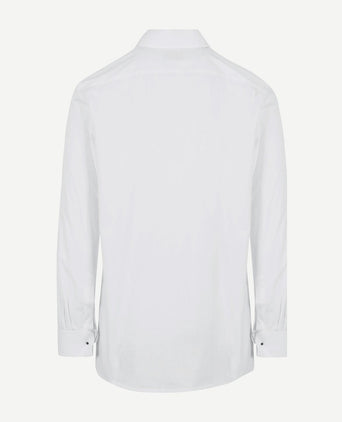 Smoking overhemd plisse wit | Regular-fit