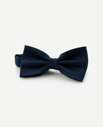 Smoking strik zijde donkerblauw f35