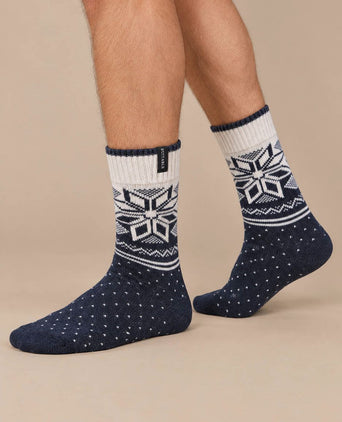 Cosy home sokken donkerblauw