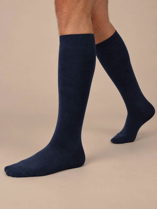 Kniekousen donkerblauw