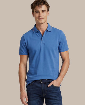 Fluo b polo blauw