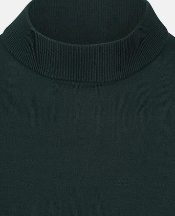 Suitable trui cooldry knit turtleneck groen | Slim-fit
