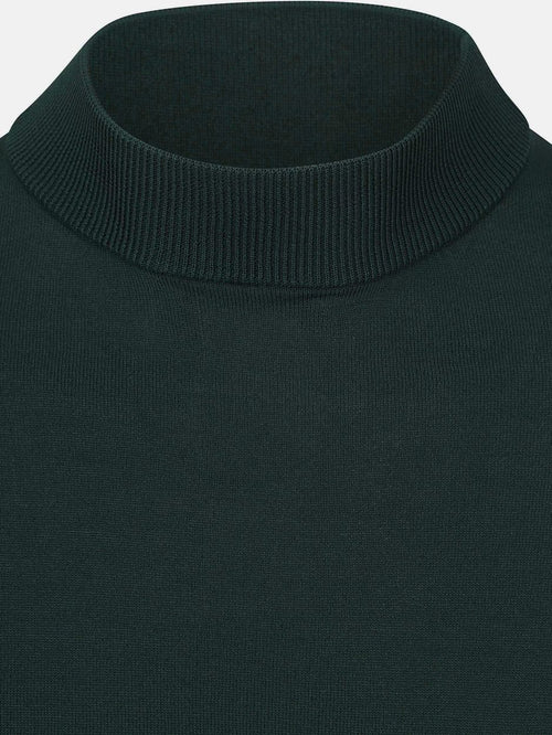 Suitable trui cooldry knit turtleneck groen | Slim-fit