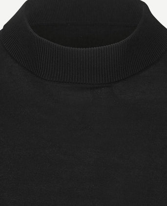 Suitable trui cooldry knit turtleneck zwart | Slim-fit