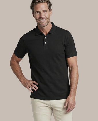 Boris liquid poloshirt zwart