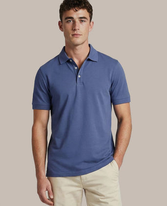 Boris liquid poloshirt royal blue