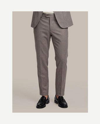 Aiden pantalon houndstooth tabacco