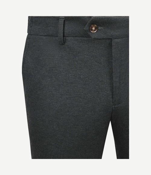 Aiden pantalon houndstooth forest