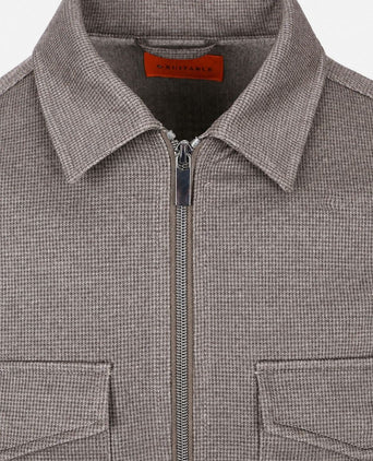 Overshirt Billy houndstooth tabacco