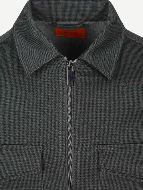Overshirt Billy houndstooth forest