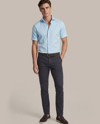Shortsleeve sorona overhemd erik lichtblauw