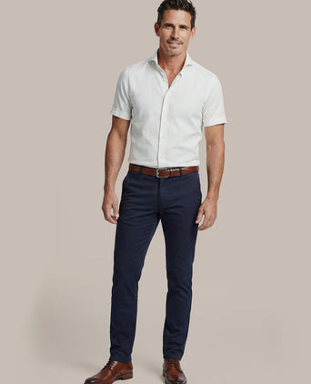 Shortsleeve sorona overhemd erik wit