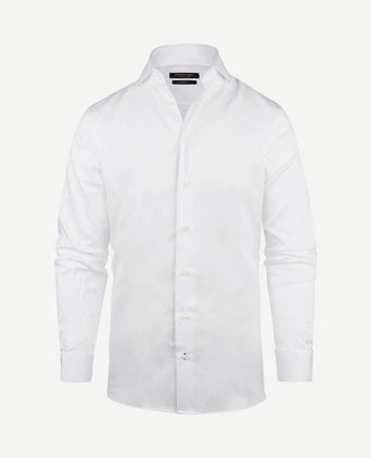 Overhemd slim-fit dobby wit