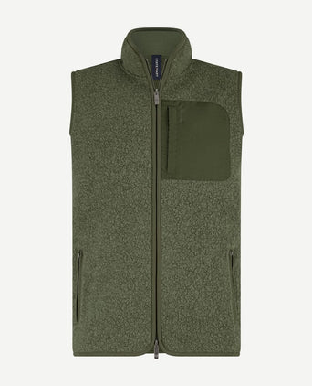 State of Art bodywarmer teddy olive