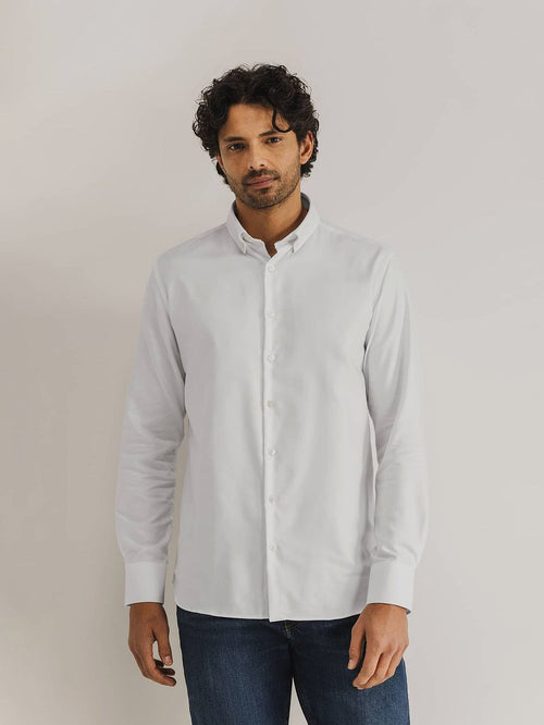 State of Art essentials Oxford overhemd wit | Regular-fit