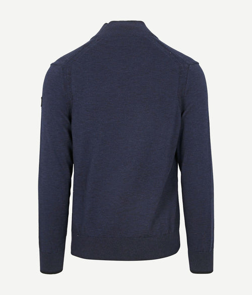 State of Art halve rits trui donkerblauw | Regular-fit