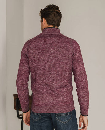 State of Art halve rits trui rood | Regular-fit