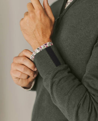 State of Art halve rits trui woods donkergroen | Regular-fit