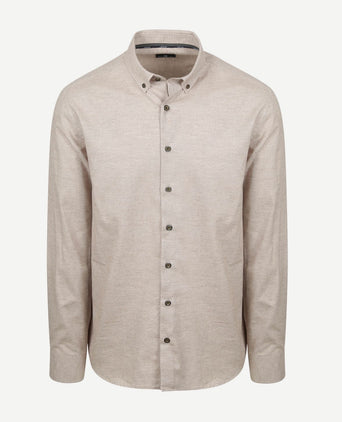 State of Art heavy twill overhemd beige | Regular-fit