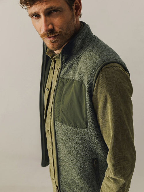 State of Art bodywarmer teddy olive