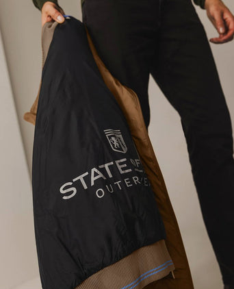 State of Art jas puffed bruin | Regular-fit