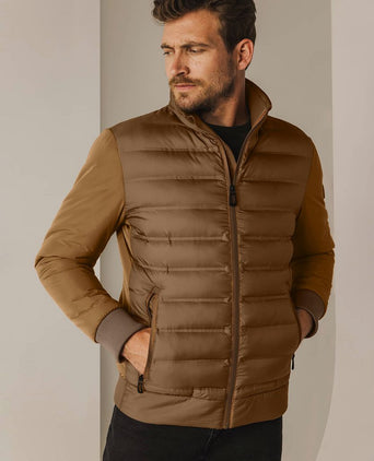 State of Art jas puffed bruin | Regular-fit