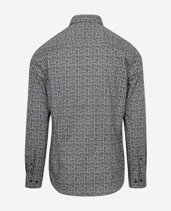 State of Art overhemd poplin dandelion grijs | Regular-fit