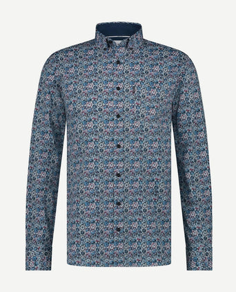 State of Art overhemd dandelion blauw | Regular-fit