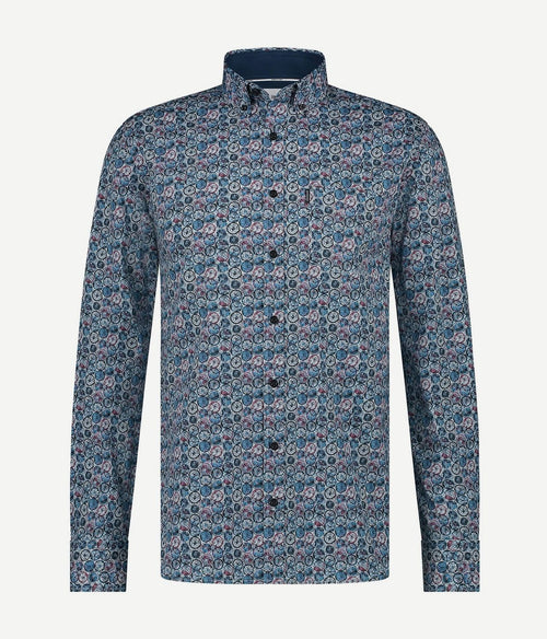 State of Art overhemd dandelion blauw | Regular-fit