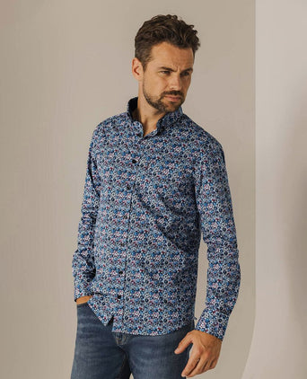 State of Art overhemd dandelion blauw | Regular-fit