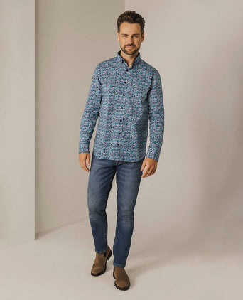 State of Art overhemd dandelion blauw | Regular-fit