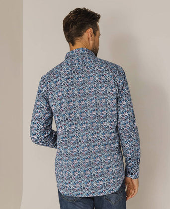 State of Art overhemd dandelion blauw | Regular-fit