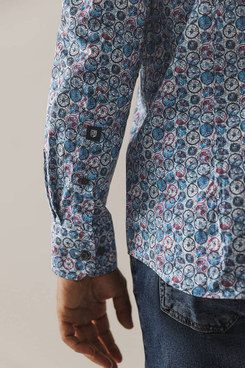 State of Art overhemd dandelion blauw | Regular-fit