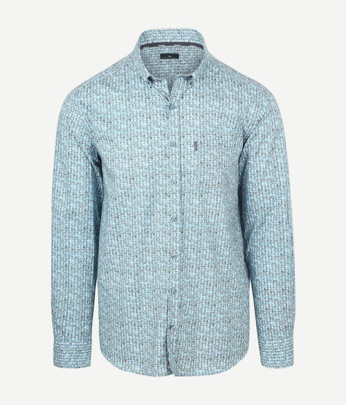 State of Art overhemd poplin dandelion blauw | Regular-fit