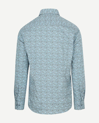 State of Art overhemd poplin dandelion blauw | Regular-fit