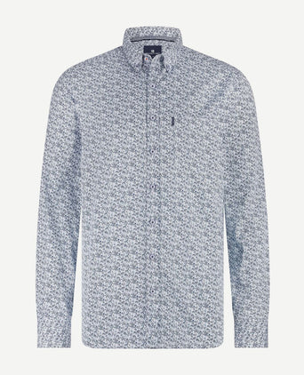 State of Art overhemd poplin shell blauw | Regular-fit