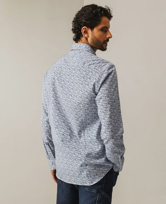 State of Art overhemd poplin shell blauw | Regular-fit