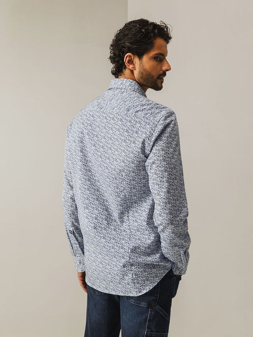 State of Art overhemd poplin shell blauw | Regular-fit