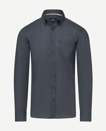 State of Art overhemd print blauw grijs | Regular-fit