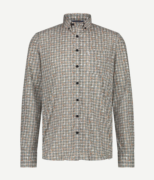 State of Art overhemd print geel | Regular-fit