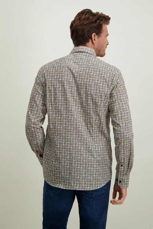 State of Art overhemd print geel | Regular-fit