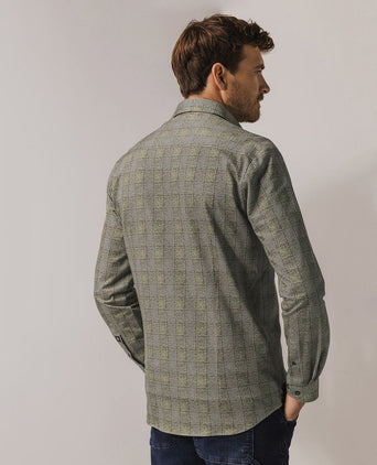 State of Art overhemd print grijs | Regular-fit