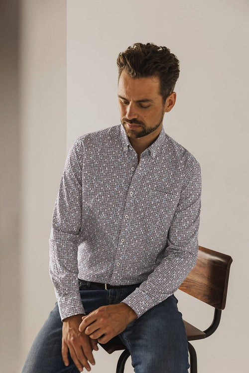 State of Art overhemd print multicolour | Regular-fit