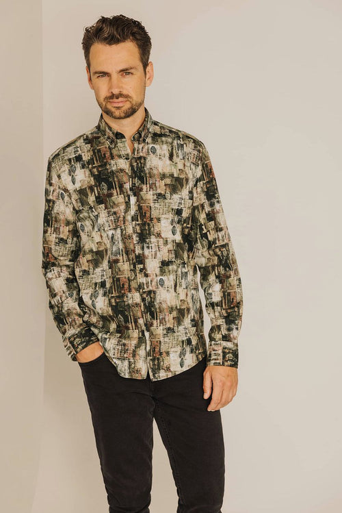 State of Art overhemd print multicolour | Regular-fit