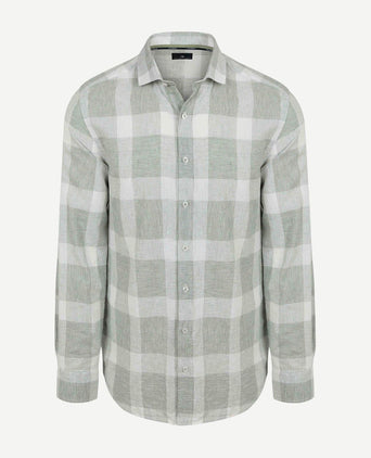 Overhemd ruit groen