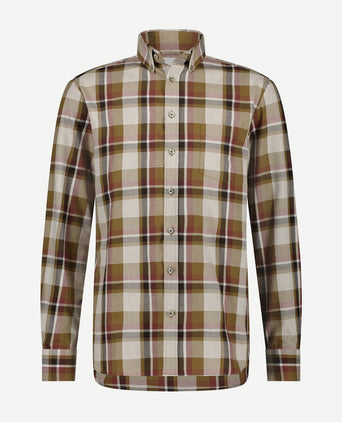 State of Art overhemd ruiten rood | Regular-fit