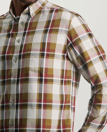 State of Art overhemd ruiten rood | Regular-fit