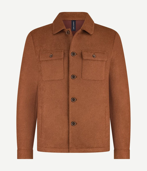 State of Art overshirt wolblend brique | Regular-fit