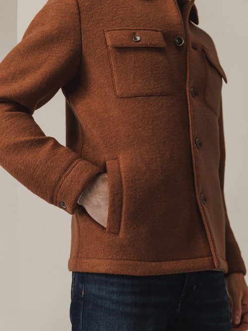 State of Art overshirt wolblend brique | Regular-fit