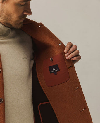 State of Art overshirt wolblend brique | Regular-fit